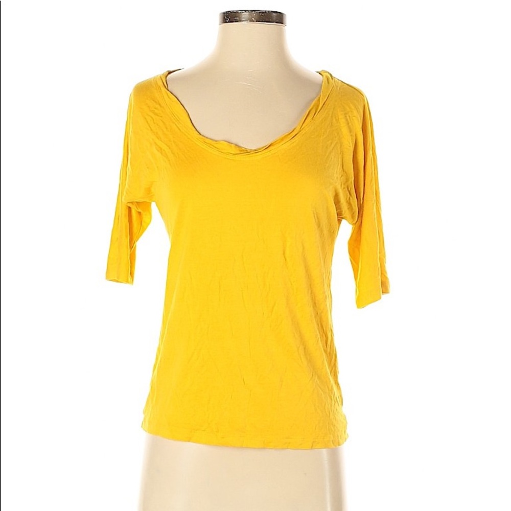 Yellow Banana Republic Three Quarter sleeve tee